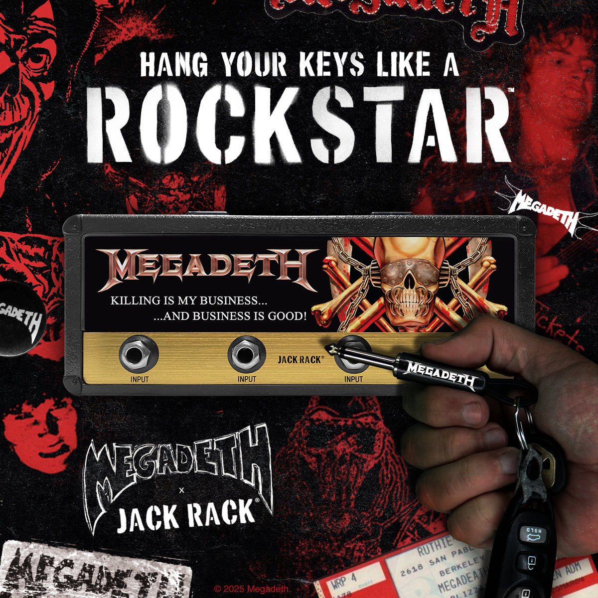 PLUGINZ UNVEILS OFFICIAL MEGADETH X JACK RACK® COLLECTION IN HONOR OF “KILLING IS MY BUSINESS…” 40TH ANNIVERSARY