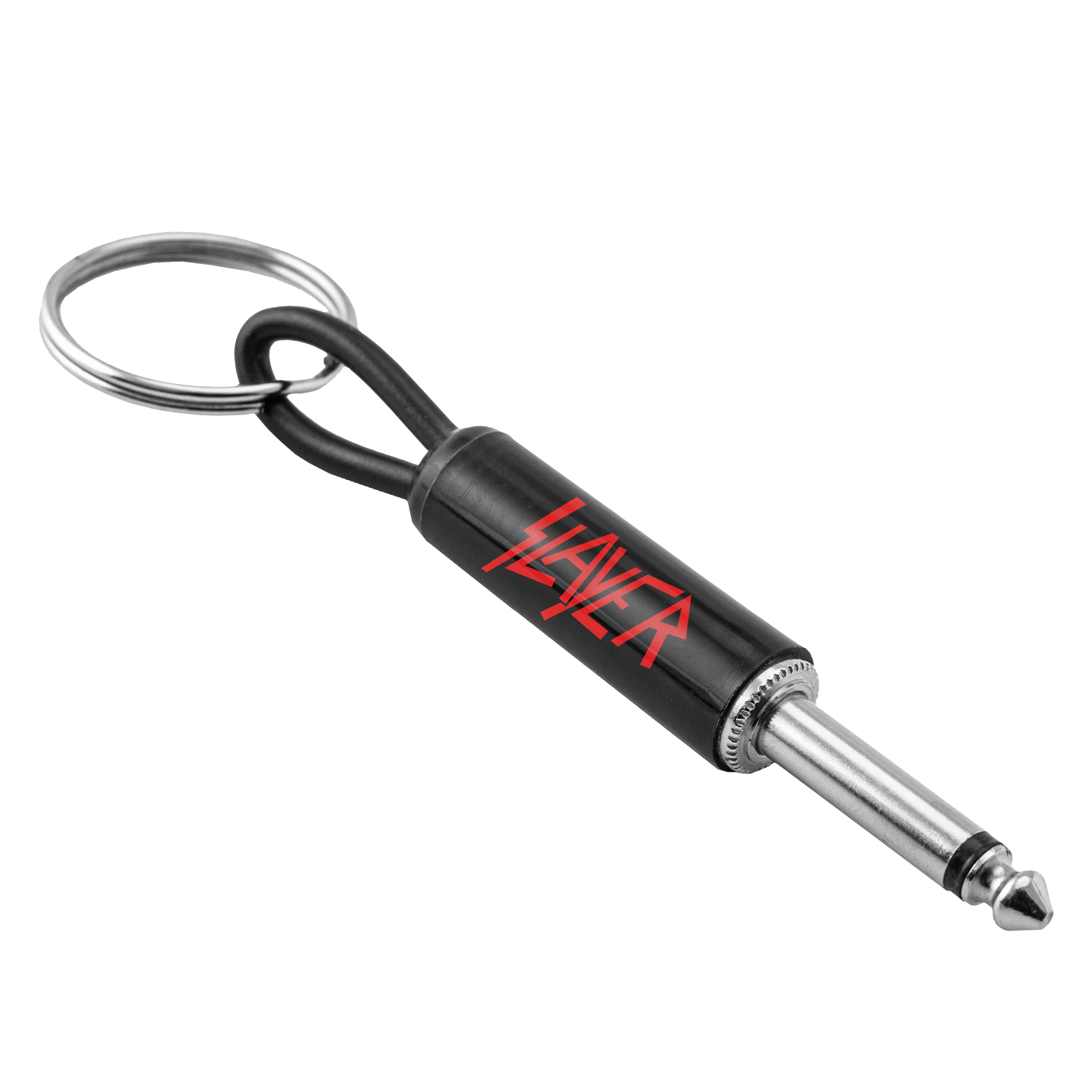 Slayer Red Logo Plug Keychain