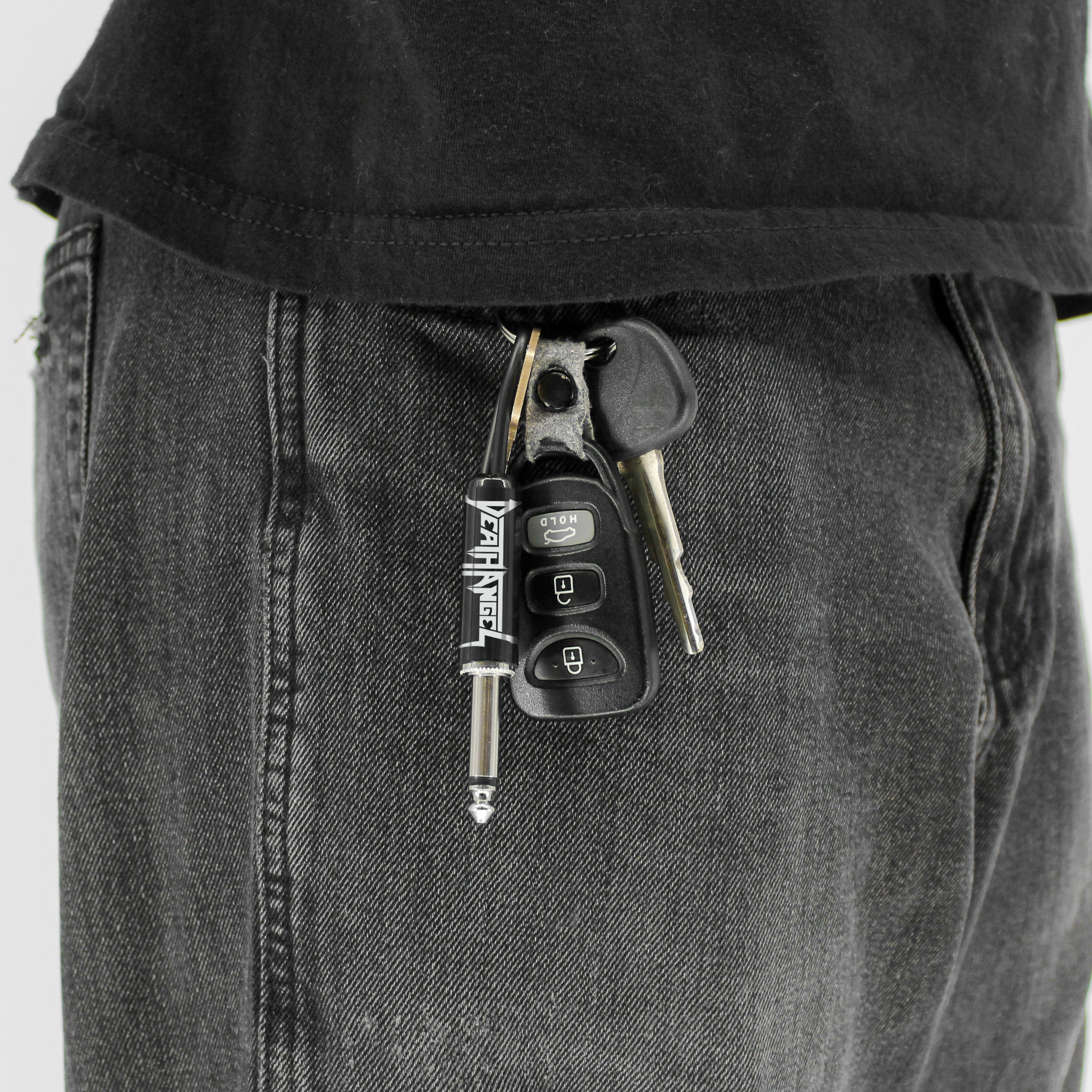 Death Angel Logo Guitar Plug Keychain
