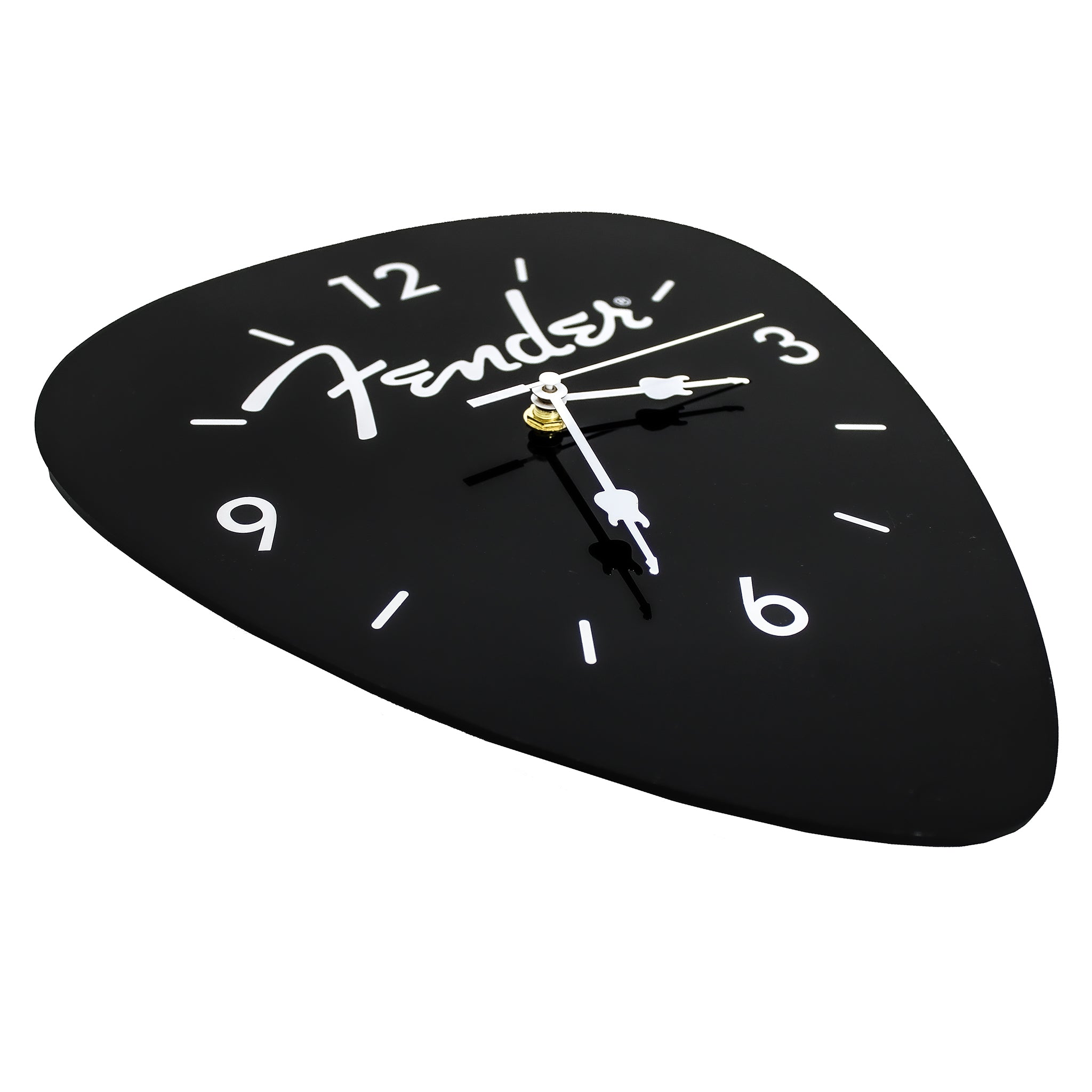 Fender Guitar Pick Wall Clock x Black