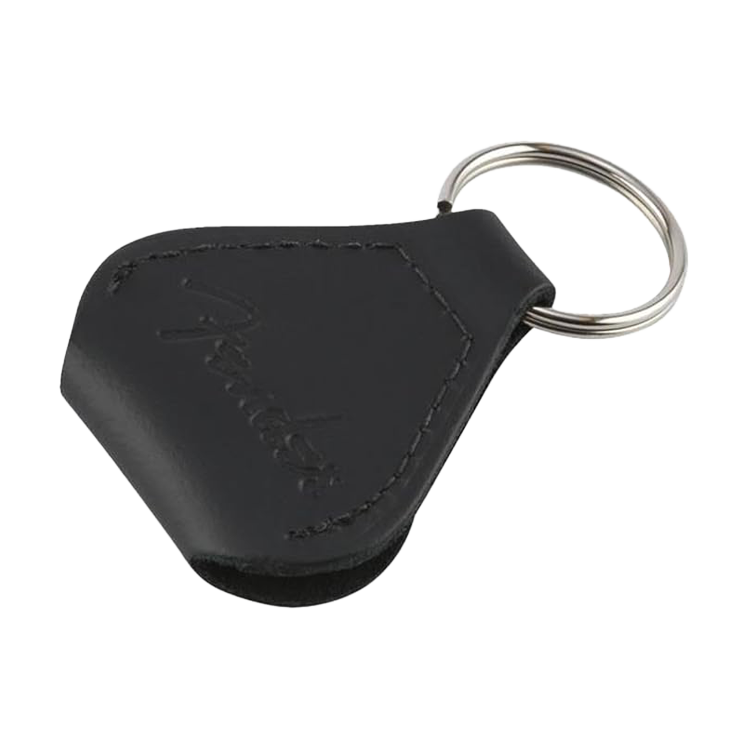 Fender leather guitar pick holder keychain