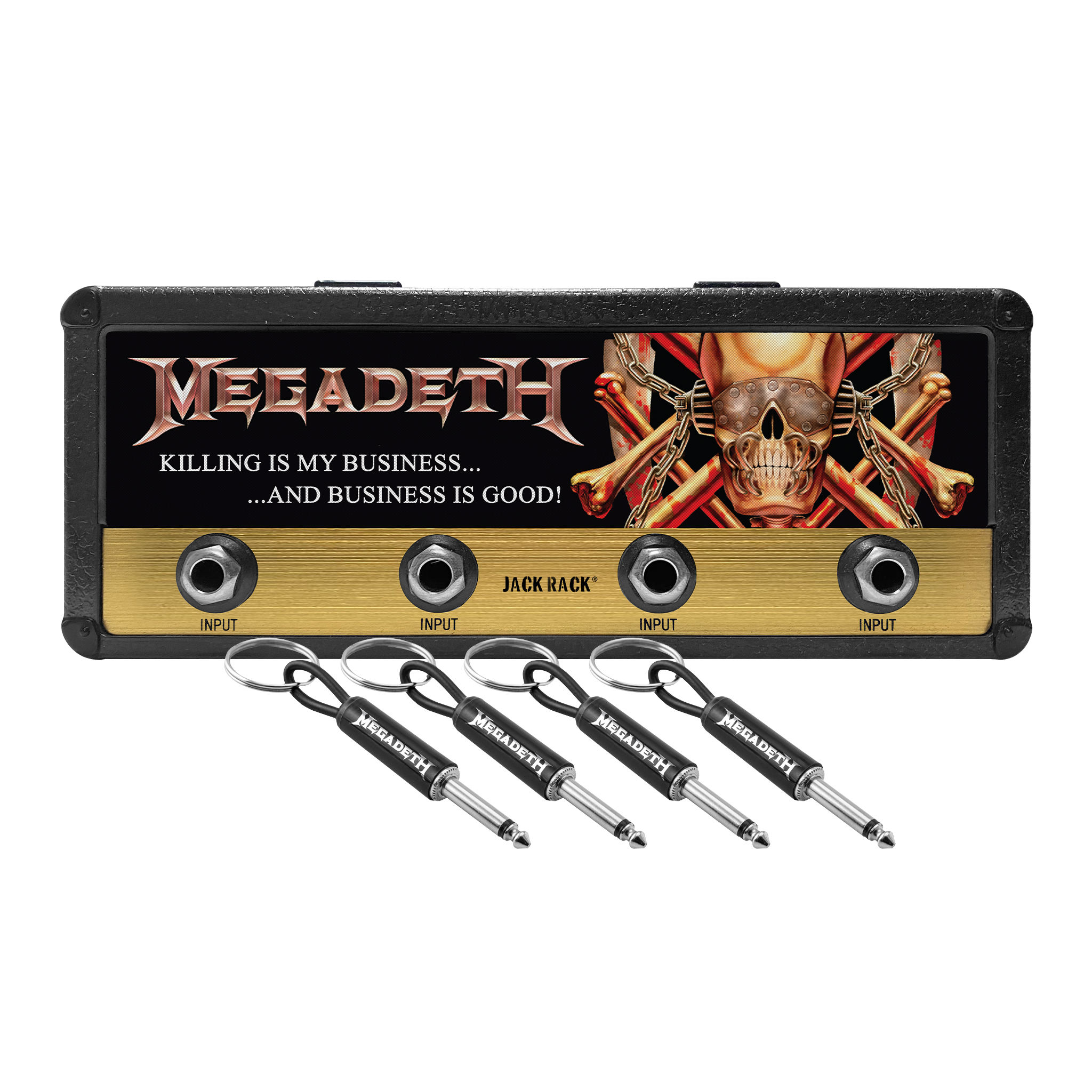 Megadeth Magnetic Jack Rack® – Pluginz Keychains Megadeth Magnetic Jack Rack® – Pluginz Keychains