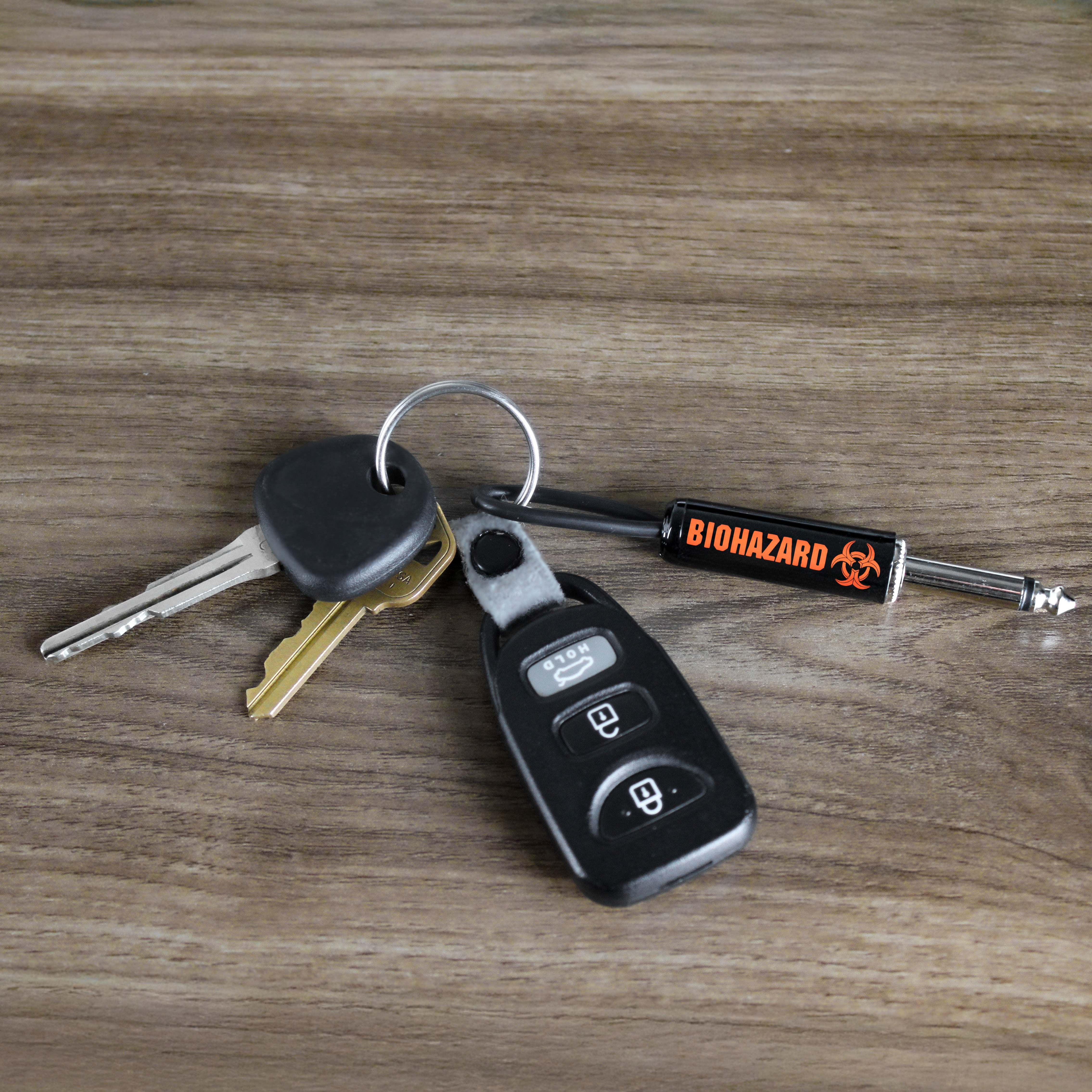 Biohazard Logo Guitar Plug Keychain – Pluginz Keychains