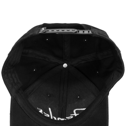 Black Script Hat