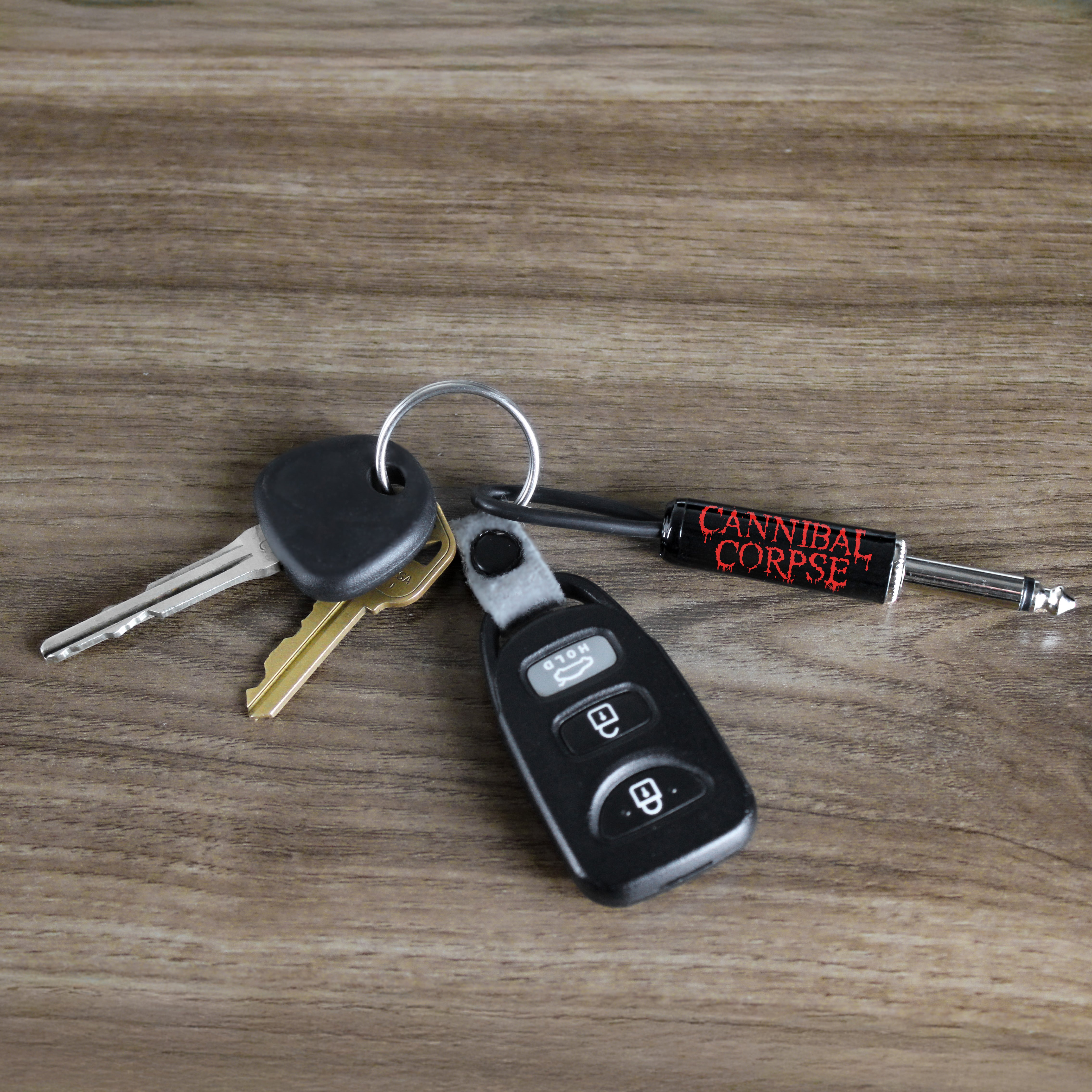 Cannibal Corpse Logo Guitar Plug Keychain – Pluginz Keychains