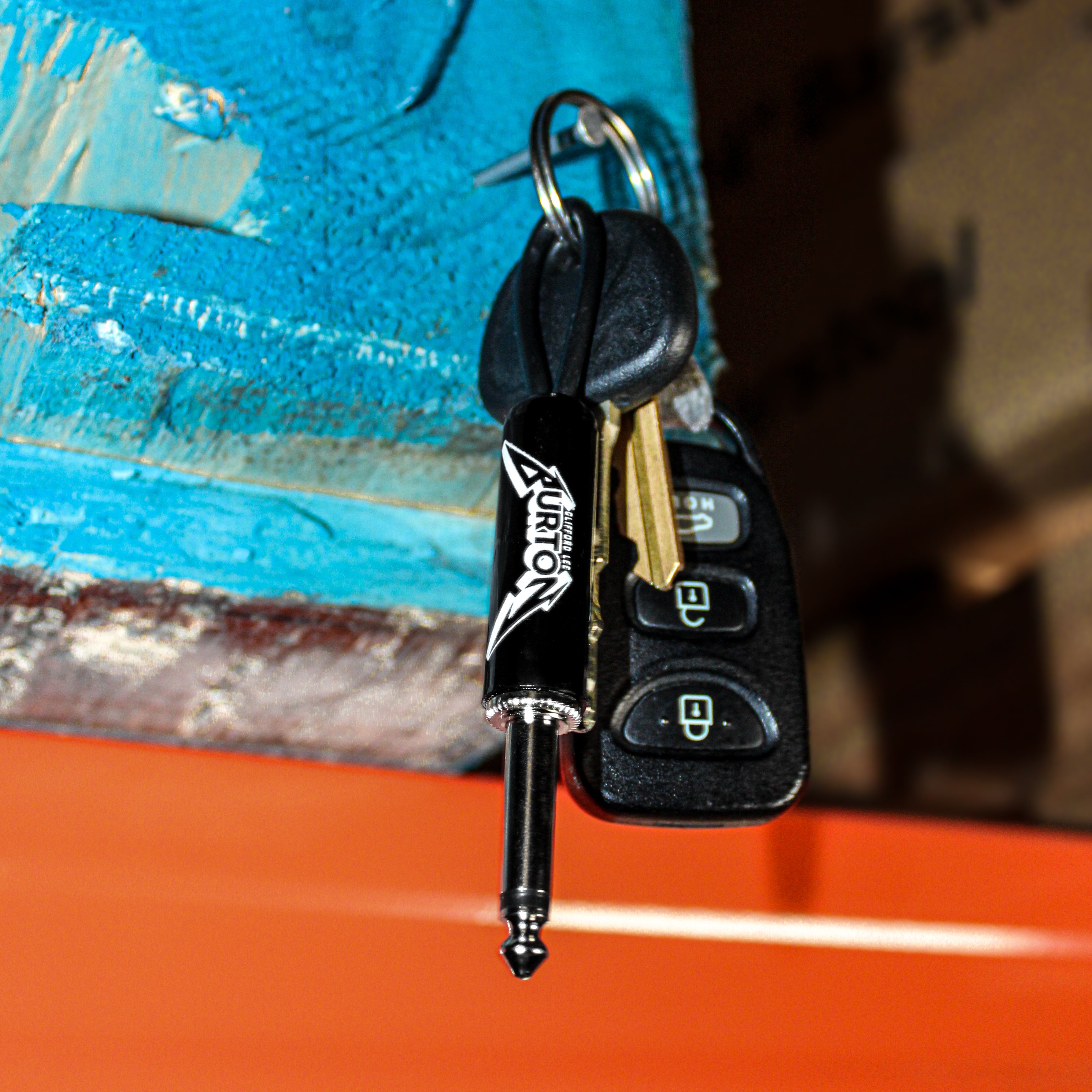 Cliff Burton Logo Guitar Plug Keychain – Pluginz Keychains