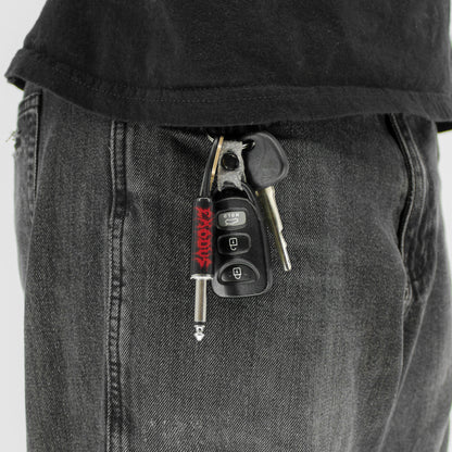 Exodus Logo Guitar Plug Keychain