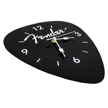 Fender Guitar Pick Wall Clock x Black