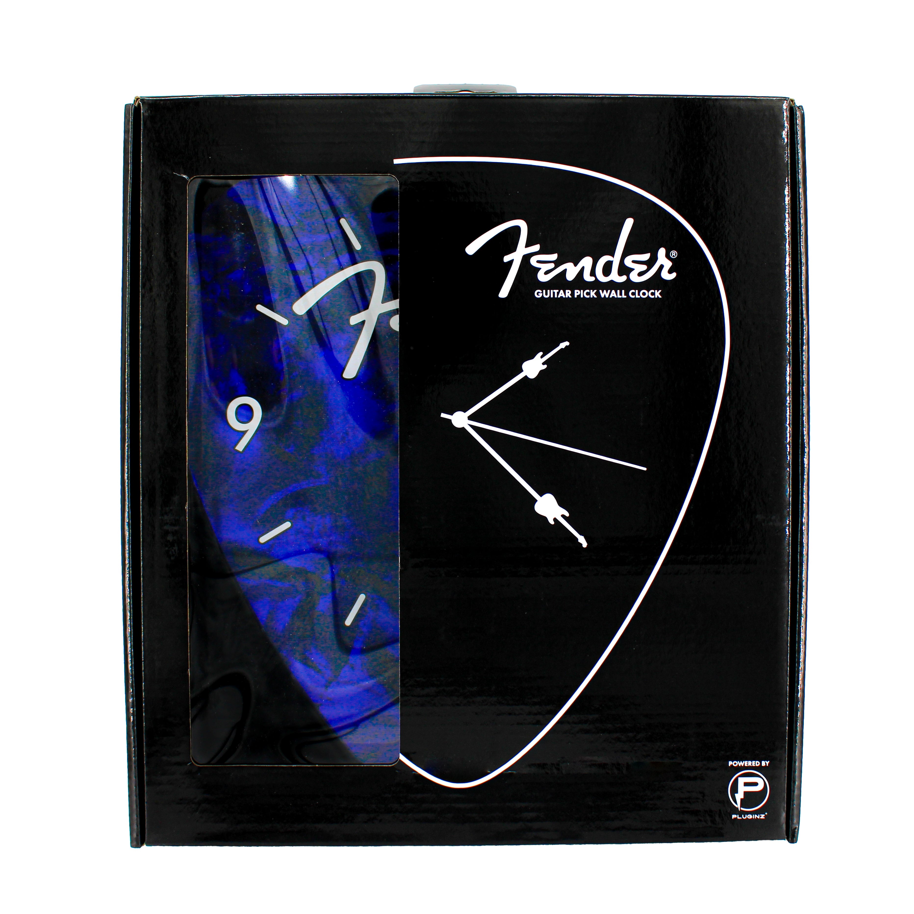Fender Guitar Pick Wall Clock x Blue