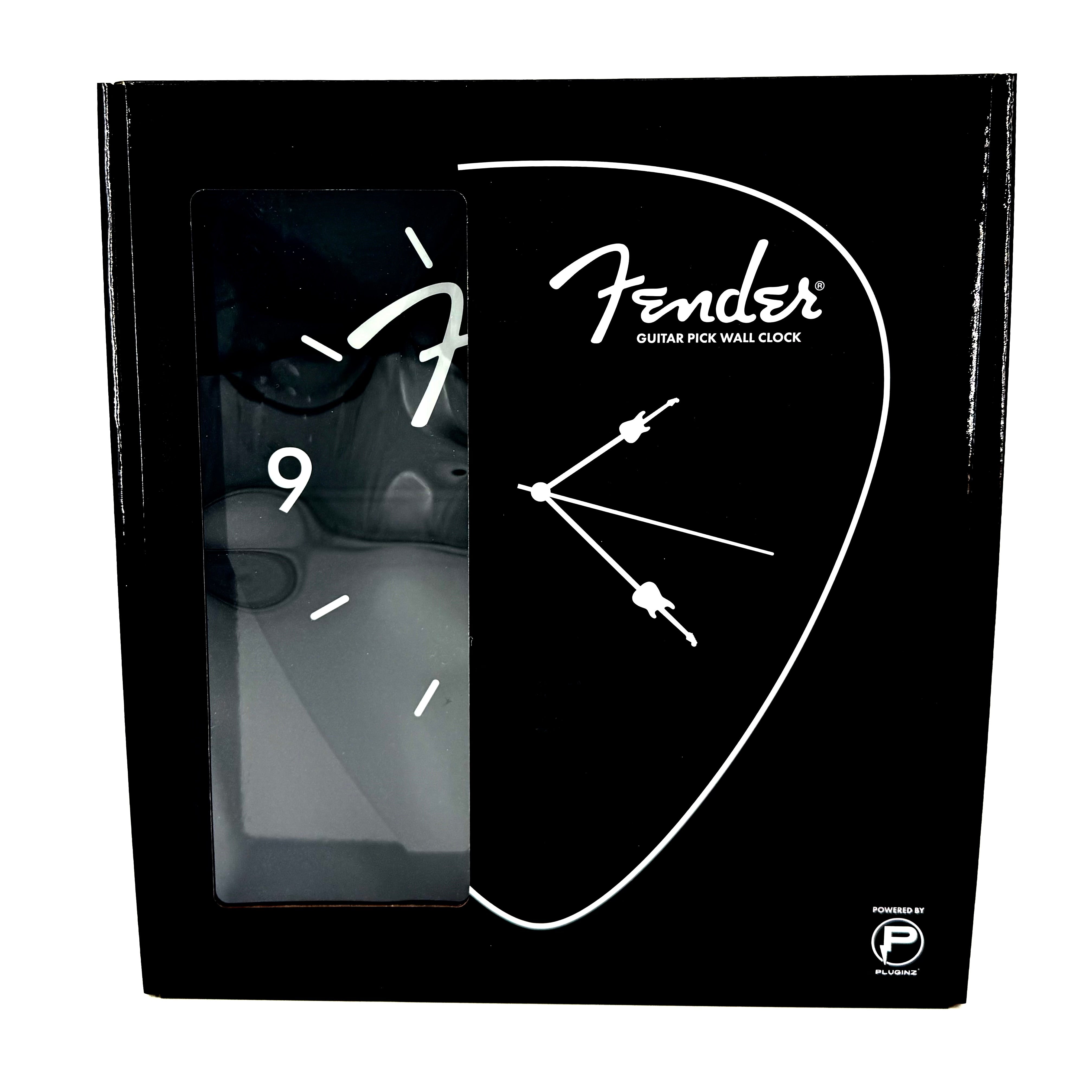 Fender Guitar Pick Wall Clock x Black