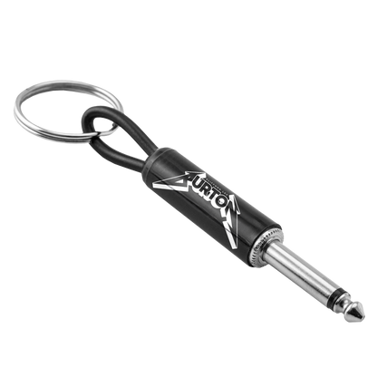 Cliff Burton Logo Guitar Plug Keychain