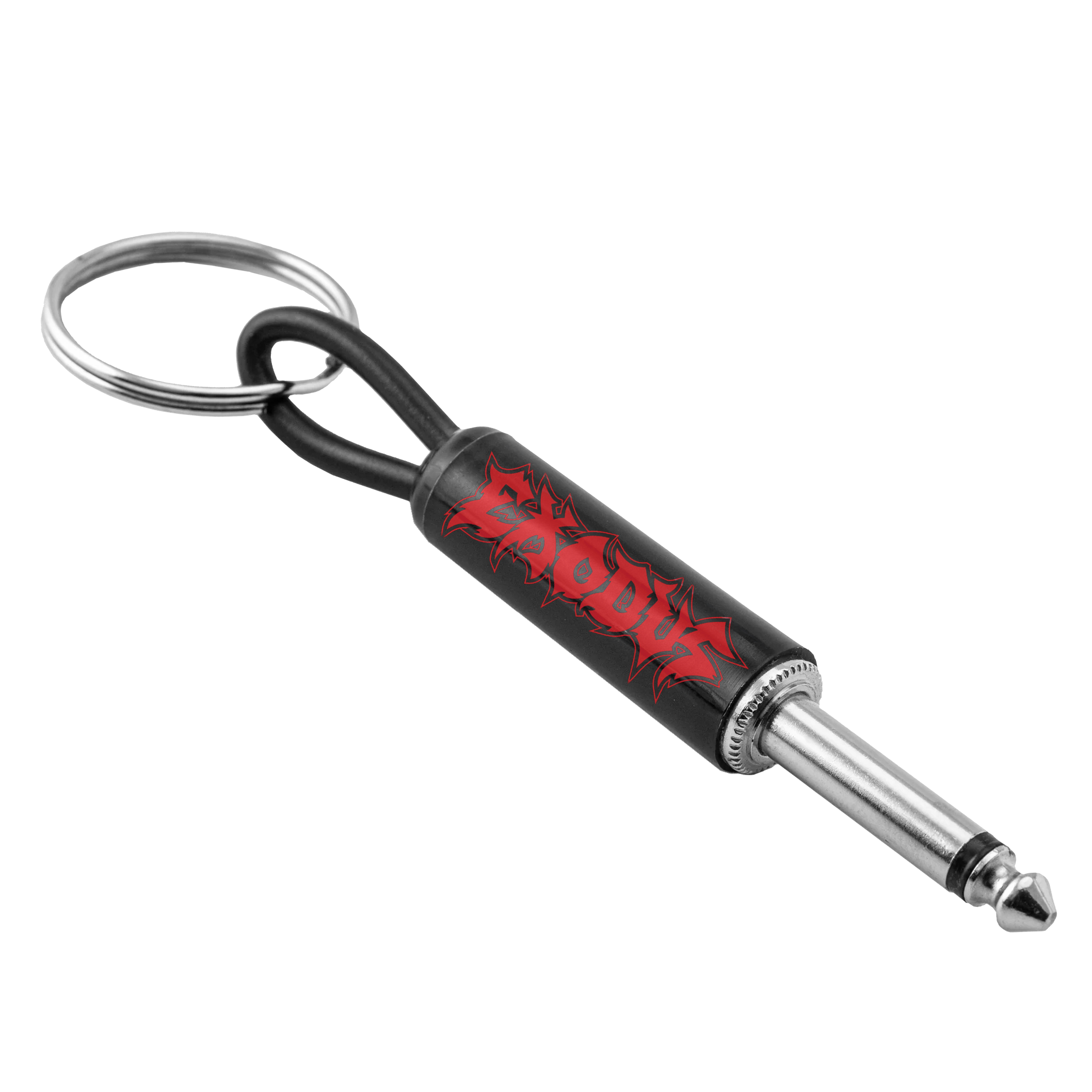 Exodus Logo Guitar Plug Keychain