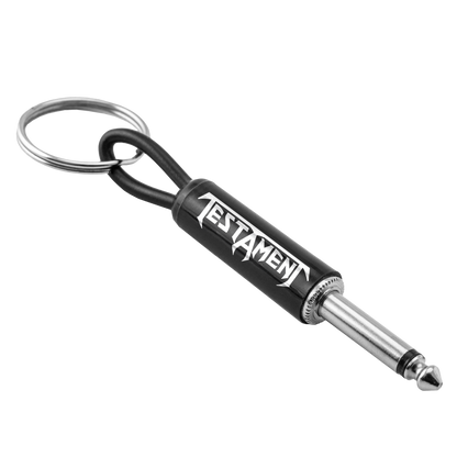 Testament Logo Guitar Plug Keychain