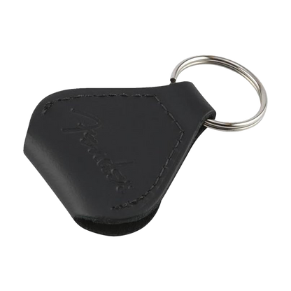 Fender leather guitar pick holder keychain