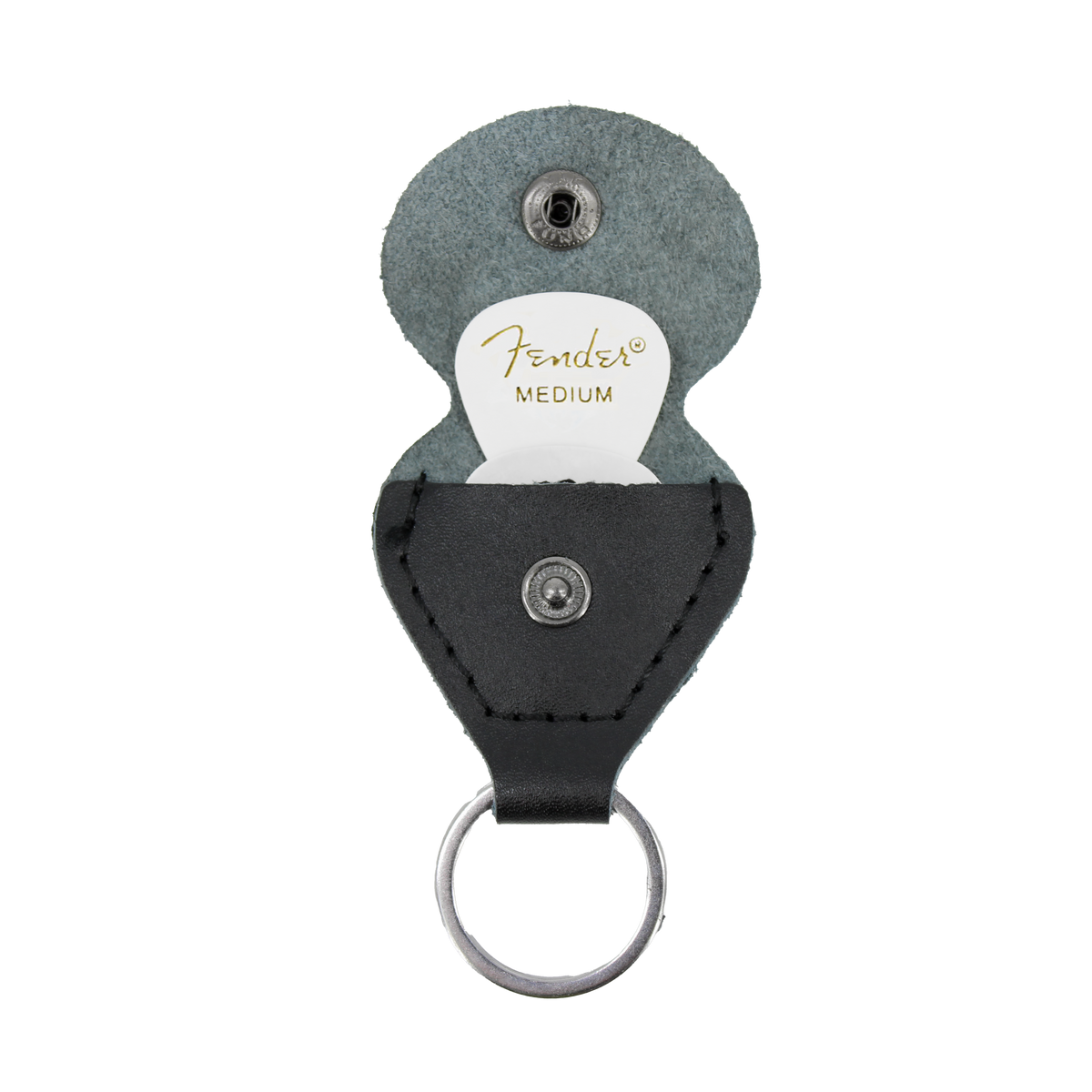 Fender leather guitar pick holder keychain – Pluginz Keychains