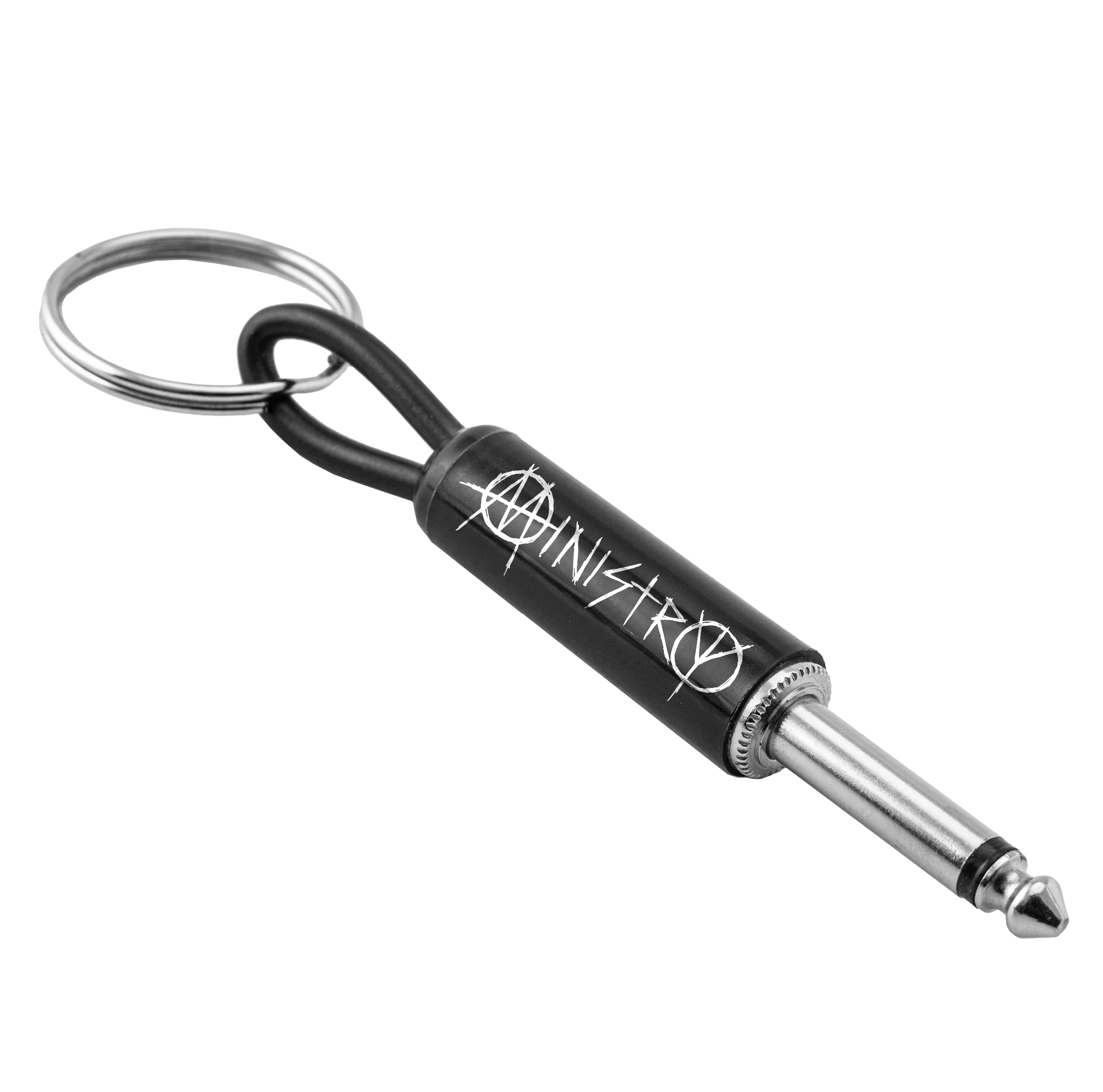 Ministry Logo Guitar Plug Keychain