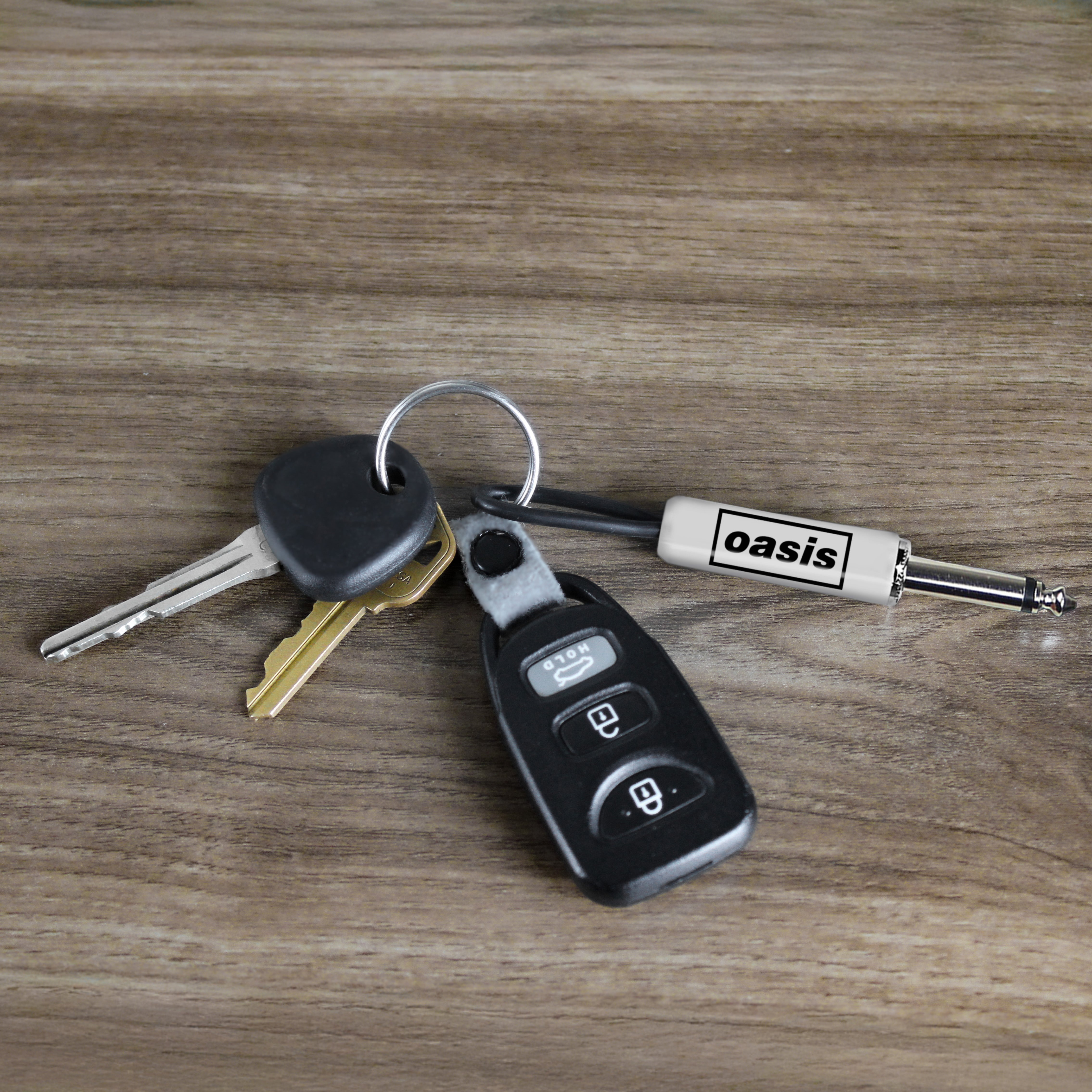 Oasis Logo Guitar Plug Keychain – Pluginz Keychains