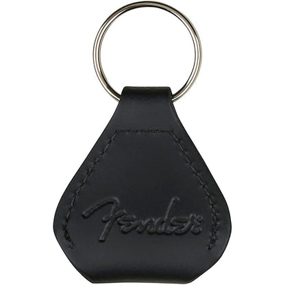 Fender leather guitar pick holder keychain